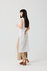 Wrap-Front Longline Cotton Top