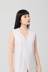 Wrap-Front Longline Cotton Top