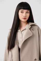 Double Cuff Mid-Length Coat