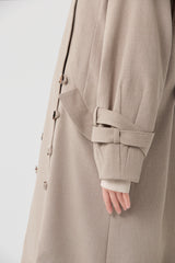 Double Cuff Mid-Length Coat