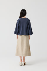 Caramel Sculpted Wide-Sleeve Jacket