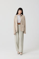 Oat Wide-Fit Workwear Jacket
