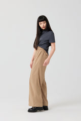 Textured Mock Neck Stretch Top