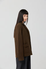 Wool Relaxed Shirt Jacket