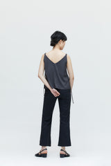 Schwarze Schlaghose mit hoher Taille