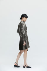 Grün Grau Falsches Top