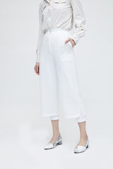 Weiße doppellagige Achterhose