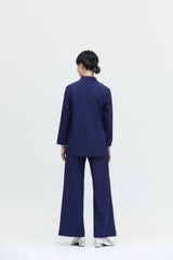 Navy Blazer mit Rückenschlitz