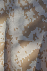 Short length jacquard knit top with high neck