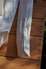 Leichtes praktisches Hemd in Mandelweiß