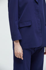 Navy Blazer mit Rückenschlitz