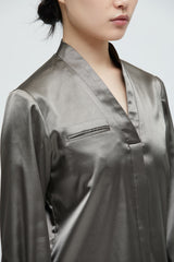 Grün Grau Falsches Top