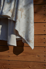 Leichtes Camel Jacquard-Wellenkleid