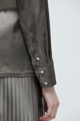 Grün Grau Falsches Top