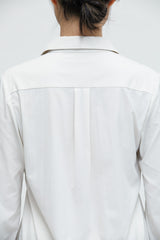 Almond Weißes Taschenhemd