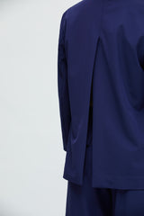 Navy Blazer mit Rückenschlitz