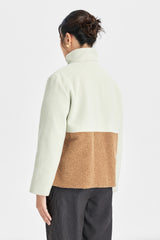 Stehkragenjacke im Farbclash