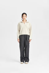 Anzughose aus Schurwolle mit geradem Bein