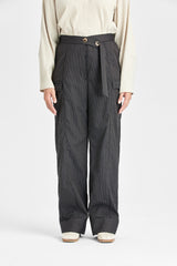 Anzughose aus Schurwolle mit geradem Bein