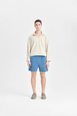 Shorts mit geschwungenen Taschen in Nautical Blue