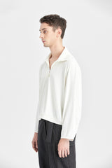 Weißes cooles geripptes Top