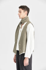 Olive Gepolsterte Weste