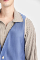 Grauer blauer Anzug Version gepolsterte Weste