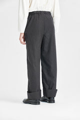 Anzughose aus Schurwolle mit geradem Bein