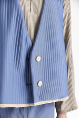 Grauer blauer Anzug Version gepolsterte Weste