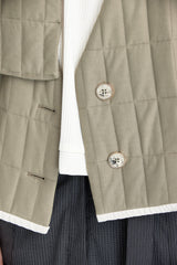 Olive Gepolsterte Weste