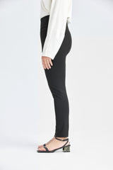 Schwarze Hipster-Hose mit Passform