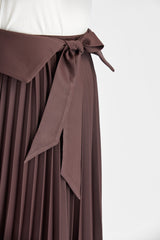 Rosenholzfarbenes Faltenrock mit japanischem Obi