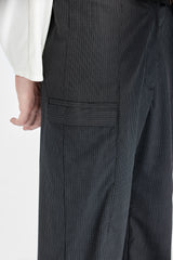 Anzughose aus Schurwolle mit geradem Bein