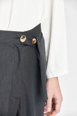 Anzughose aus Schurwolle mit geradem Bein