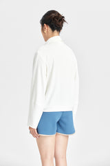 Weißes cooles geripptes Top