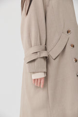 Double Cuff Mid-Length Coat