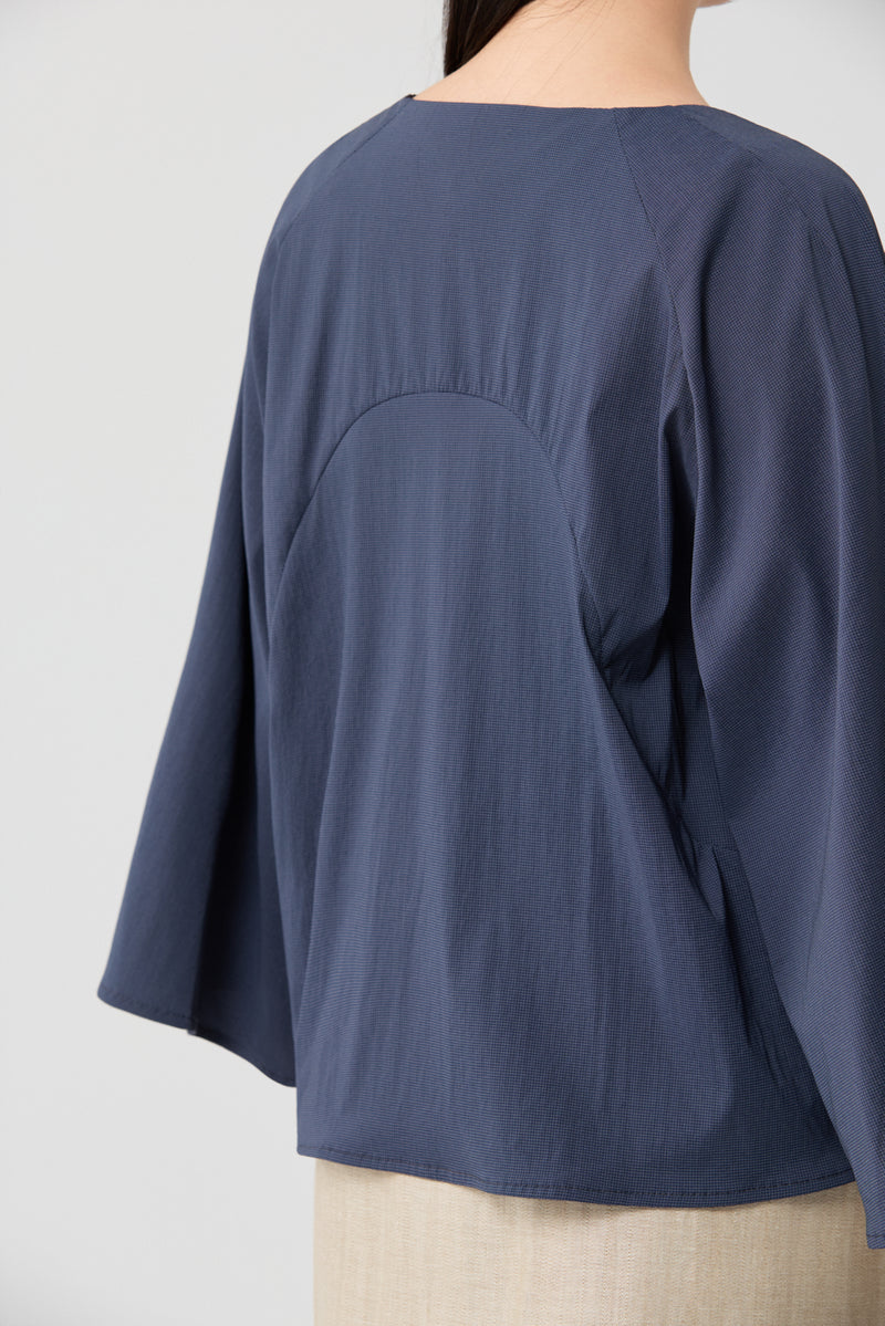 Caramel Sculpted Wide-Sleeve Jacket