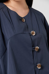 Caramel Sculpted Wide-Sleeve Jacket