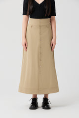 Gray Blue Urban A-Line Skirt