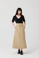 Gray Blue Urban A-Line Skirt