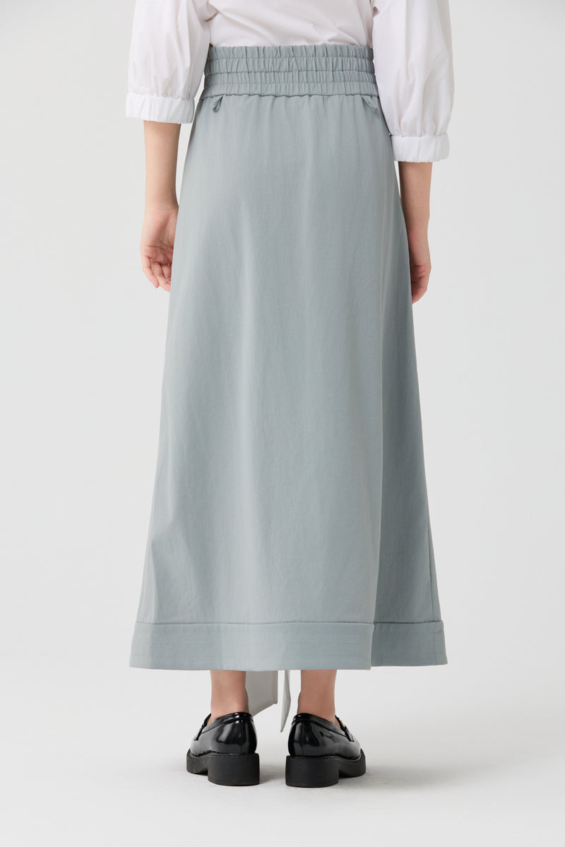 Gray Blue Urban A-Line Skirt
