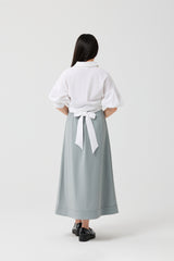 Gray Blue Urban A-Line Skirt