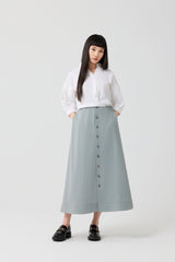 White Architectural Wrap Tie Blouse