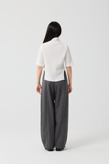 Thin Futuristic Arc Button Top