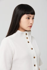 Thin Futuristic Arc Button Top