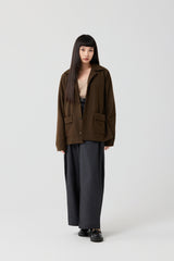 Wool Relaxed Shirt Jacket