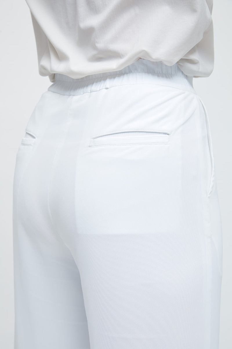 White double layered eight pants