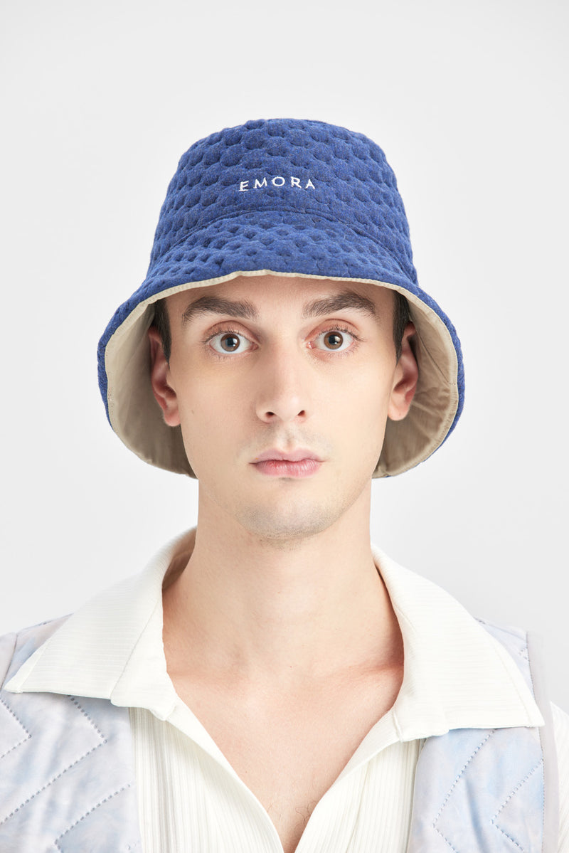 Double-sided padded bucket cap