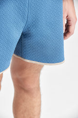 Nautical Blue Shorts with curved pockets
